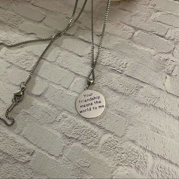 Friendship Sterling Silver Necklace - Picture 5 of 7